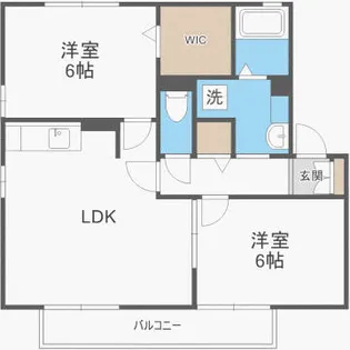 パークハイム皿山 A棟【1階】の間取り