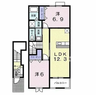 グレイスカーサ【2階】の間取り