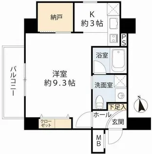 willDo南森町【5階】の間取り