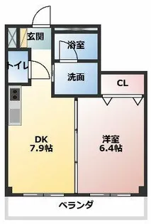 グレイスコート【202号室】の間取り