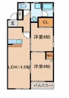 ガウディオグリ2002【302号室】の間取り