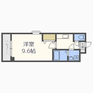 ハセビエント【406号室】の間取り