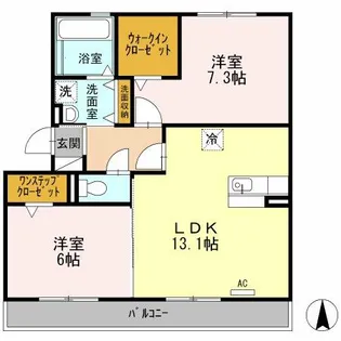 リバーハイツさらさ【302号室】の間取り