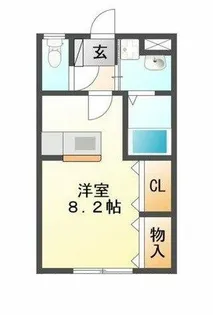 ブロードタウン神野 Ⅱ C【2階】の間取り