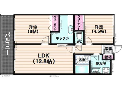 リリーガーデン【3階】の間取り