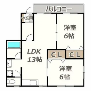 リブミラージ【2階】の間取り