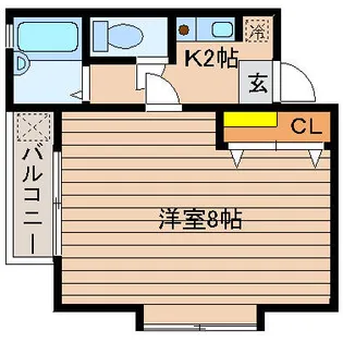 ヒルズ吉塚【202号室】の間取り