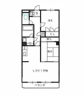 リーベンイセヤマ【6階】の間取り