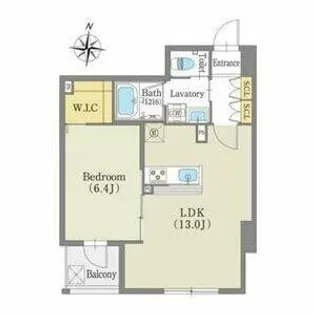 ルーエ錦【2階】の間取り