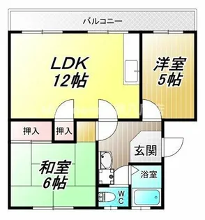 ニュー志紀ハイツB棟【3階】の間取り