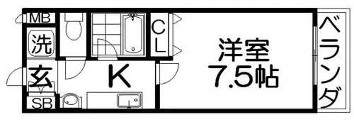 ヒルサイドテラス【1階】の間取り