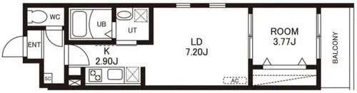 シェリム竹下EAST【3階】の間取り