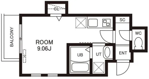シェリム南福岡6【1階】の間取り