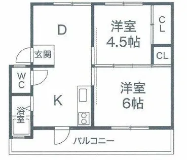 ナナミール西明石クラシコ【301号室】の間取り