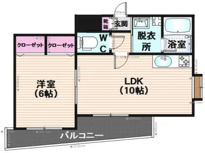 エトワールメゾン高宮【202号室】の間取り