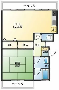 メゾンアリダ【103号室】の間取り