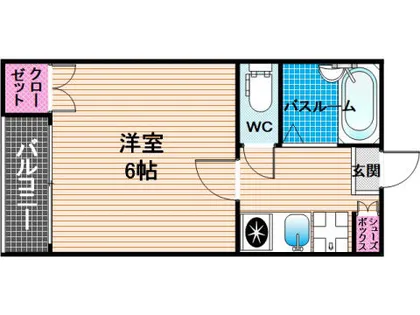 サンメルト高宮東【3階】の間取り