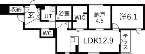 Foresta御所東【2階】の間取り