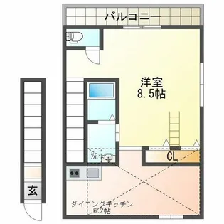 レグルス新明【2階】の間取り