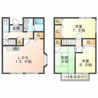 兵庫県神戸市西区南別府2丁目【一戸建】の間取り
