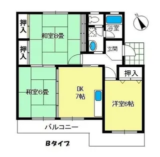 旭ハイツ【307号室】の間取り