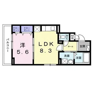 ヒカルサ京都大宮中林Ⅱ【3階】の間取り