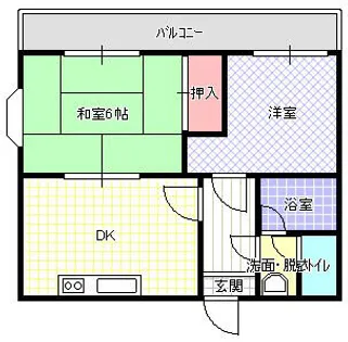 ケイプラザ金田【206号室】の間取り