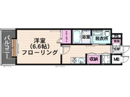 グランメールエスティエ【907号室】の間取り