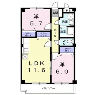 シャンブル21【1階】の間取り