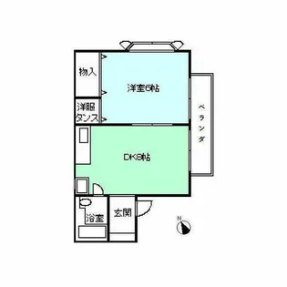 メゾンホタ【102号室】の間取り