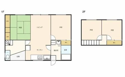 北海道芦別市上芦別町【一戸建】の間取り