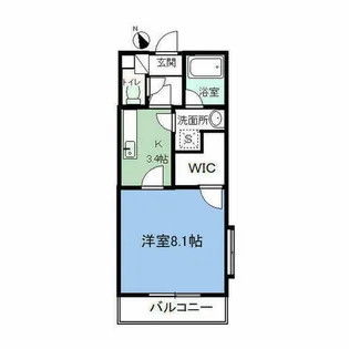 Magnolia II【301号室】の間取り