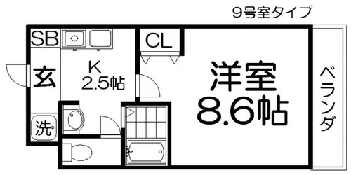 Mプラザ津田駅前11番館【4階】の間取り