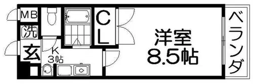 Mプラザ津田駅前10番館【2階】の間取り