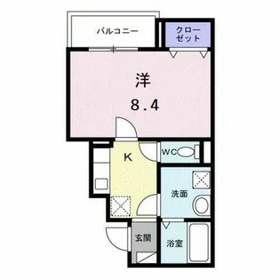 ヒカルサ京都北山栗栖Ⅰ【3階】の間取り