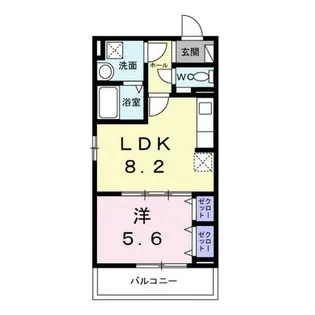 ヒカルサ京都北山栗栖Ⅰ【3階】の間取り