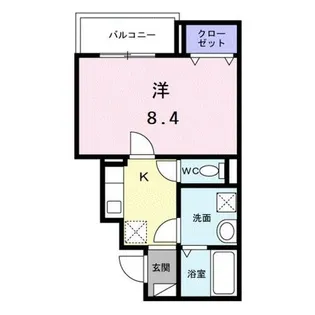 ヒカルサ京都北山栗栖Ⅰ【1階】の間取り