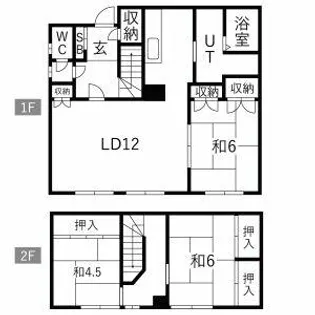 CALMEⅠ(カルムⅠ)【2号室】の間取り