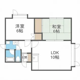 サンケイハイツA【3階】の間取り