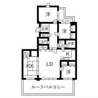 長丘コンドミニアム【102号室】の間取り