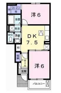 プレインカーサ3【102号室】の間取り