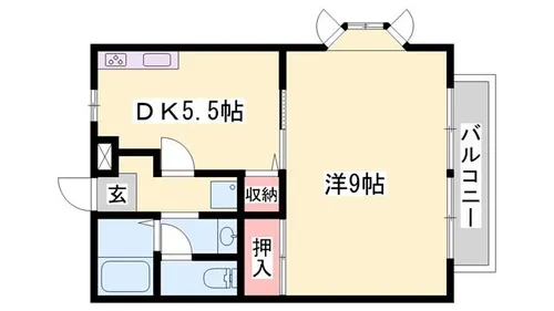 サンライフ広峰【201号室】の間取り