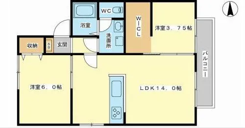 クレア【2階】の間取り