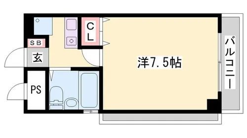 ベルトピア姫路1【601号室】の間取り