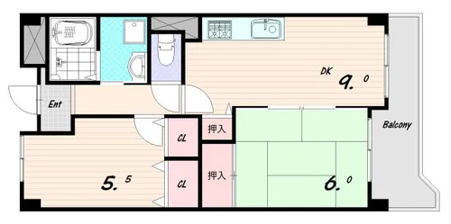 エスポワール・ダイエイ【1階】の間取り