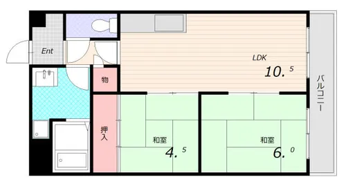 グランアルブル【2階】の間取り