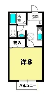 エストヴィラージュⅡ【102号室】の間取り