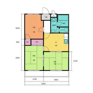 サンパール脇田C棟【201号室】の間取り