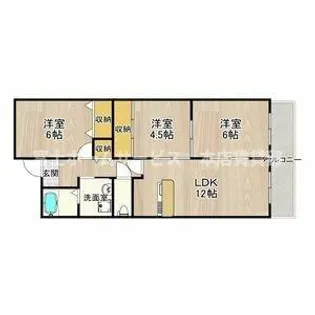 フォレスタ育和【3階】の間取り