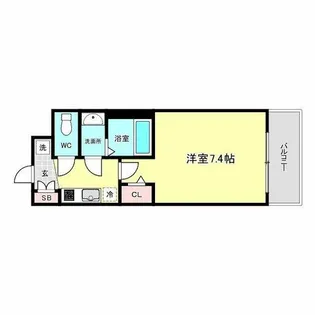 フォーリアライズ天王寺ヴァロール【2階】の間取り